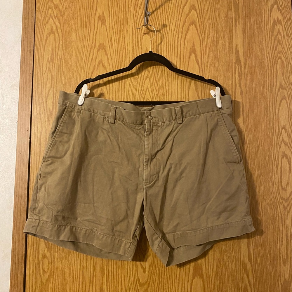 Ralph Lauren Tan Flat Front Chino Shorts